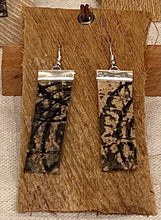 Load image into Gallery viewer, Maiʻa Earrings - Large Rectangle 2" x 1/2"-Silver