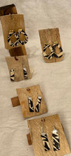 Load image into Gallery viewer, ‘Ihe Earrings Small Diamond 1" x 7/8" Silver
