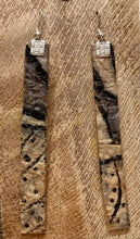 Load image into Gallery viewer, Pūpū Earrings - Large - 2 5/8" x 1/4"-Silver