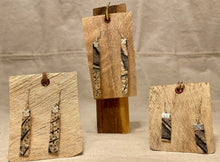 Load image into Gallery viewer, Pūpū Earrings - Large - 2 5/8" x 1/4"-Silver