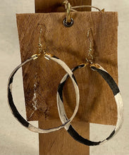 Load image into Gallery viewer, ʻOhe Hoop Earrings 2 1/2"-Gold