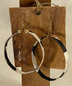 ʻOhe Hoop Earrings 2 1/2"-Gold